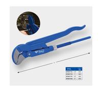 BRILLIANT TOOLS BT067112 Clé serre-tubes suédoise 1/2", coudée à 45° [Powered by KS TOOLS]