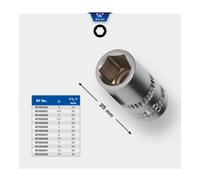 BRILLIANT TOOLS BT020930 Douille 6 pans 1/4", 4 mm [Powered by KS TOOLS]