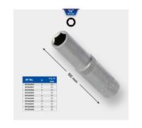 BRILLIANT TOOLS BT020951 Douille 6 pans 1/4", version longue, 5 mm [Powered by KS TOOLS]