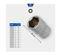 Brilliant Tools Douille 6 pans 3/8" 10 mm – 1 pièce