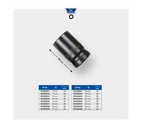 Brilliant Tools Brilliant Tools Douille à chocs 6 pans 1/2" 24 mm, version courte Quantité:1