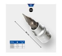 BRILLIANT TOOLS BT020812 Douille plate 1/4", 1,2 x 6,5 mm [Powered by KS TOOLS]