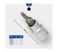 Brilliant Tools Brilliant Tools Douille six pans creux 1/4", 3 mm Quantité:1