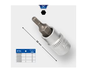 Brilliant Tools Brilliant Tools Douille six pans creux 1/4", 8 mm Quantité:1