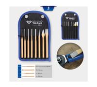 Brilliant Tools Brilliant Tools Jeu de burins et de chasses, 8 pcs Quantité:1