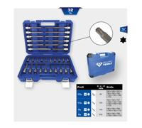 Brilliant Tools Brilliant Tools Jeu de clés à douille 1/2", 32 pcs, profil TX Quantité:1