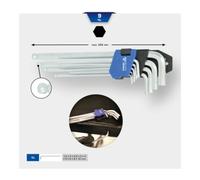 Brilliant Tools Brilliant Tools Jeu de clés mâles coudées, 9 pcs, profil six pans creux, longues Quantité:1