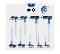 Brilliant Tools Brilliant Tools Jeu de clés mâles coudées percées Torx® à poignée en T, 9 pièces Quantité:1
