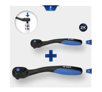 Brilliant Tools Brilliant Tools Jeu de cliquets réversibles, 2 pcs, 1/4", 1/2" Quantité:1