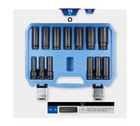 Brilliant Tools Brilliant Tools Jeu de douilles hexagonales longues 1/2", 13 pcs, 10 - 24 mm Quantité:1