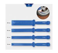 Brilliant Tools Brilliant Tools Jeu de grattoirs en plastique, 4 pièces Quantité:1