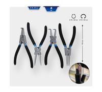 Brilliant Tools Brilliant Tools Jeu de pinces à circlips, 4 pcs, 175 mm Quantité:1