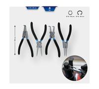 Brilliant Tools Brilliant Tools Jeu de pinces circlips, 4 pcs, 125 mm Quantité:1
