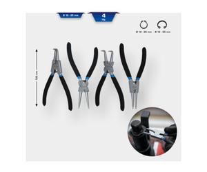 Brilliant Tools Brilliant Tools Jeu de pinces circlips, 4 pcs, 125 mm Quantité:1
