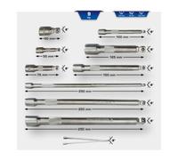 Brilliant Tools Brilliant Tools Jeu de rallonges à bascule 1/4" + 3/8" + 1/2", 9 pièces Quantité:1