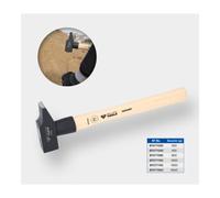 Brilliant Tools Brilliant Tools Marteau rivoir avec manche Hickory, 800 g, forme française Quantité:1