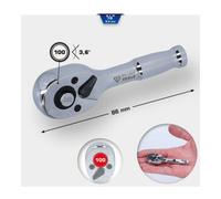 Brilliant Tools Brilliant Tools Mini-ratchet 1/4" avec poignée métal, 100 dents Quantité:1