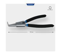 Brilliant Tools Brilliant Tools Pince à circlips extérieurs coudée, 175 mm Quantité:1