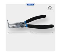 Brilliant Tools Brilliant Tools Pince à circlips intérieurs coudée, 175 mm Quantité:1