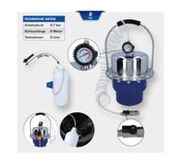 BRILLIANT TOOLS BT701260 Purgeur de liquide de frein à air comprimé avec récipient [Powered by KS TOOLS]