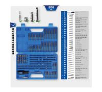 BRILLIANT TOOLS BT053208 Set d’embouts, 208 pcs [Powered by KS TOOLS]