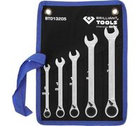 Brilliant Tools Jeu de clés à œil à cliquet BT013205 – 8–53 mm (métrique)