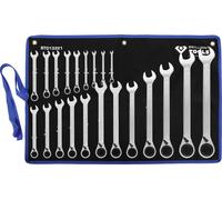 Brilliant Tools Jeu de clés polygonales à cliquet réversible BT013221 21 pièces 6-32 mm