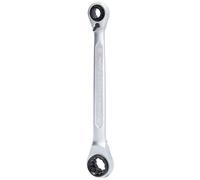 BRILLIANT TOOLS Clé polygonale à cliquet double BT013901 4 en 1 10 x 13, 17 x 19 mm