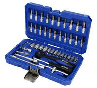 BRILLIANT TOOLS Jeu de douilles 1/4" BT020046 – 45 pièces Acier
