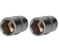 BRILLIANT TOOLS BT020941 Douille 6 pans 1/4", 13 mm [Powered by KS TOOLS] (Lot de 2)