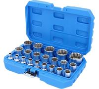 Brilliant Tools Jeu de douilles isolées 12 pans 1/2" version courte