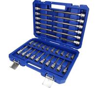 Brilliant Tools - Jeu de douilles 1/2" BT022532 - 32 pièces Profil Torx T20-T70 Acier Chrome-Vanadium