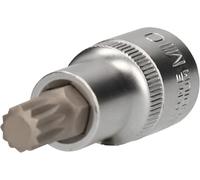 BRILLIANT TOOLS BT022934 Douille denture multiple 1/2", longueur 55 mm, M10 [Powered by KS TOOLS]