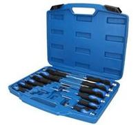 Brilliant Tools Jeu de tournevis BT034012 – 12 pièces fente & Phillips, embouts à frapper