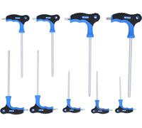 Brilliant Tools BT041200 Jeu de clés mâles coudées T 10, T 15, T 20, T 25, T 27, T 30, T 40, T 45, T 50 9 pièces