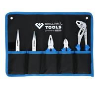 BRILLIANT TOOLS BT060005 Jeu de pinces standard, 5 [Powered by KS TOOLS] | Jeu de pinces standard, 5 pcs