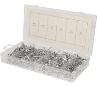 BRILLIANT TOOLS BT066950 Assortiment de rivets aveugles, 400 pcs, 2,4 - 3,2 - 4 - 4,8 mm [Powered by KS TOOLS]