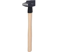 BRILLIANT TOOLS BT077040 Marteau rivoir avec manche Hickory, 400 g, forme française [Powered by KS TOOLS]