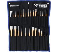 BRILLIANT TOOLS BT085030 Jeu de burins et de chasses, 28 pcs [Powered by KS TOOLS]
