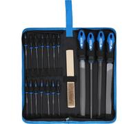 Brilliant Tools – Jeu de limes avec brosse à lime – 19 pcs