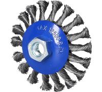 BRILLIANT TOOLS BT103101 Brosse conique, Ø 100 mm avec embout M14 x 2,0 mm [Powered by KS TOOLS]