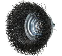 BRILLIANT TOOLS BT103106 Brosse boisseau, Ø 75 mm avec embout de 6,0 mm [Powered by KS TOOLS]
