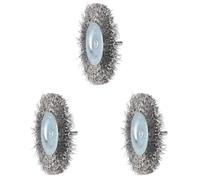 BRILLIANT TOOLS BT103108 Brosse circulaire, Ø 100 mm avec embout de 6,0 mm [Powered by KS TOOLS] (Lot de 3)
