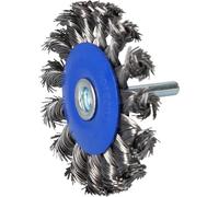 Brilliant Tools Brosse circulaire BT103109 – fil tressé Ø 75 mm embout 6,0 mm