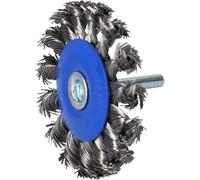 Brilliant Tools Brosse circulaire BT103109 – fil tressé Ø 75 mm embout 6,0 mm