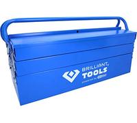 BRILLIANT TOOLS BT150800 Caisse à outils métallique, rabattable [Powered by KS TOOLS]