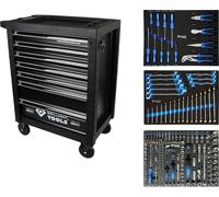 BRILLIANT TOOLS BT153207 Chariot d’atelier avec 7 tiroirs et 207 outils [Powered by KS TOOLS]