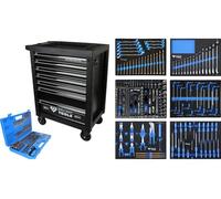 BRILLIANT TOOLS BT153473 Chariot d’atelier avec 7 tiroirs et 473 outils [Powered by KS TOOLS]