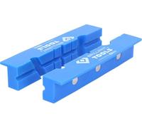 BRILLIANT TOOLS BT156940 Mordaches aimantées pour étaux avec rainures, 2 pcs, en plastique [Powered by KS TOOLS]