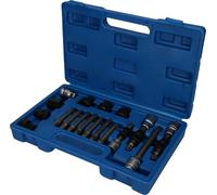BRILLIANT TOOLS BT571020 Jeu de de douilles [Powered by KS TOOLS] | Jeu de de douilles et cliquets pour alternateurs, 18 pcs